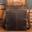 Crazy Horse Leather Men Backpack Multifunction Shoulder Messenger Bag Handmade Travel Backpack RockCow Leather Studio
