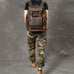 Crazy Horse Leather Men Backpack Vintage Laptop Backpack Travel Backpack ESS468 RockCow Leather Studio