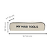 Roomy Hair Wrap Tools Travel Case, Cream Bag-all