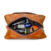 MaheTri Tanned Toiletry Classy Leather Bags