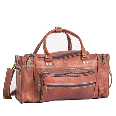 Vintage Leather Travel Duffle Bag Classy Leather Bags