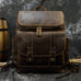 Large Capacity Travel Backpack Crazy Horse Leather Men Backpack Laptop Backpack RockCow Leather Studio