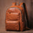 Designer Laptop Backpack for Men Full Grain Leather Backpack for Work RockCow Leather Studio