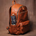 Designer Laptop Backpack for Men Full Grain Leather Backpack for Work RockCow Leather Studio