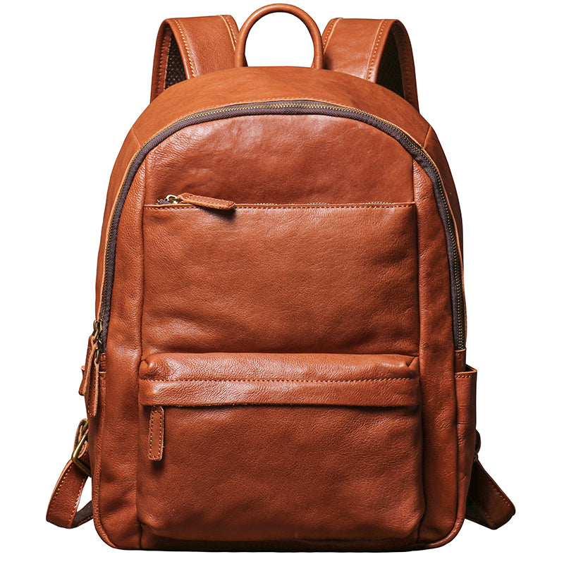 Designer Laptop Backpack for Men Full Grain Leather Backpack for Work RockCow Leather Studio