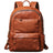 Designer Laptop Backpack for Men Full Grain Leather Backpack for Work RockCow Leather Studio