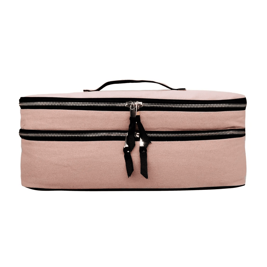 Double Hair Tools Travel Case, Pink/Blush Bag-all