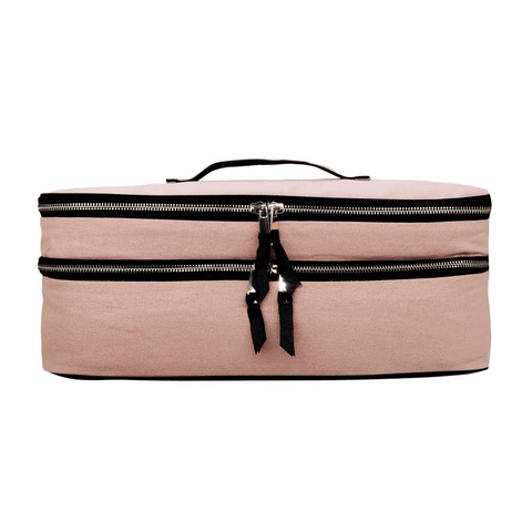 Double Hair Tools Travel Case, Pink/Blush Bag-all