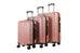 Mirage Danae Abs Hard Shell Lightweight 360 Dual Spinning Wheels Combo Lock 3 Piece Luggage Set
