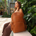 Leisure Luxe 27L Vegan Leather Backpack Travellty
