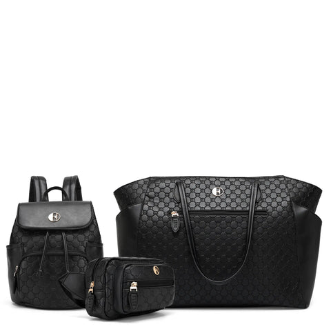 Compass 3 Piece Weekender, Backpack & Crossbody Set Travellty