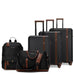 Luxe Journey Expandable 5 Piece Retro Luggage Set Travellty
