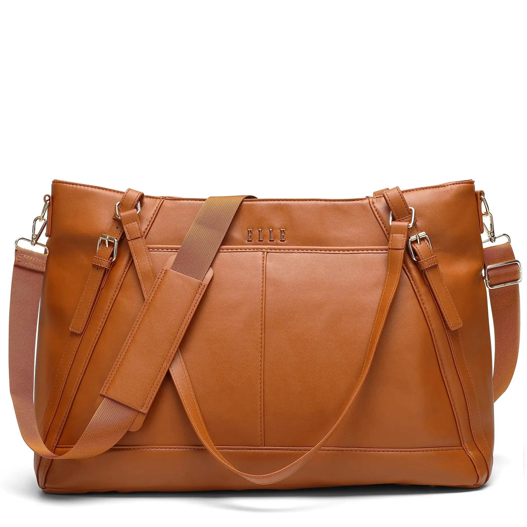 Leisure Luxe 33L Vegan Leather Weekender Tote Bag Travellty