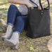 Eden OVERSIZED Leather Tote Bag - Zippered Mission Mercantile Leather Goods