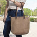 Eden SMALL Leather Tote Bag - Zippered Mission Mercantile Leather Goods