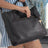 Ellington Leather Market Tote with Zippered Pouch Mission Mercantile Leather Goods