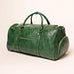 Emerald Green Leather Weekender Duffle Bag Sole Premise