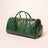 Emerald Green Leather Weekender Duffle Bag Sole Premise