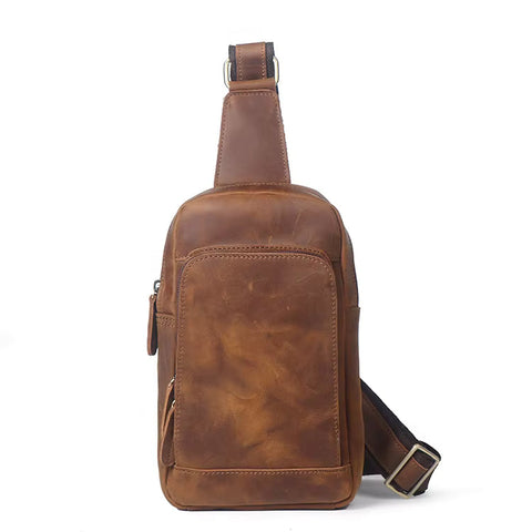 Erling Leather Sling Bag | Crossbody Leather Pack STEEL HORSE LEATHER