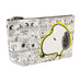 Peanuts Snoopy Comic Strip White Cosmetic Bag Ful Luggage