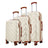 IZOD Fit Lightweight ABS Hard Shell Luggage Set - 3-Piece (20", 24", 28") with 360° Dual Spinning Wheels and Combo Lock Izod