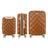 IZOD Fit Lightweight ABS Hard Shell Luggage Set - 3-Piece (20", 24", 28") with 360° Dual Spinning Wheels and Combo Lock Izod