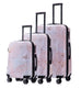 Multi-color Design ABS Hard Shell Lightweight with 360° Dual Spinning Wheels & Combo Lock – Includes 28", 24", 20" 3-Piece Luggage Set - Fairy Mirage Luggage