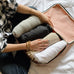 Large Packing Cube, Double Sided, Pink/Blush Bag-all