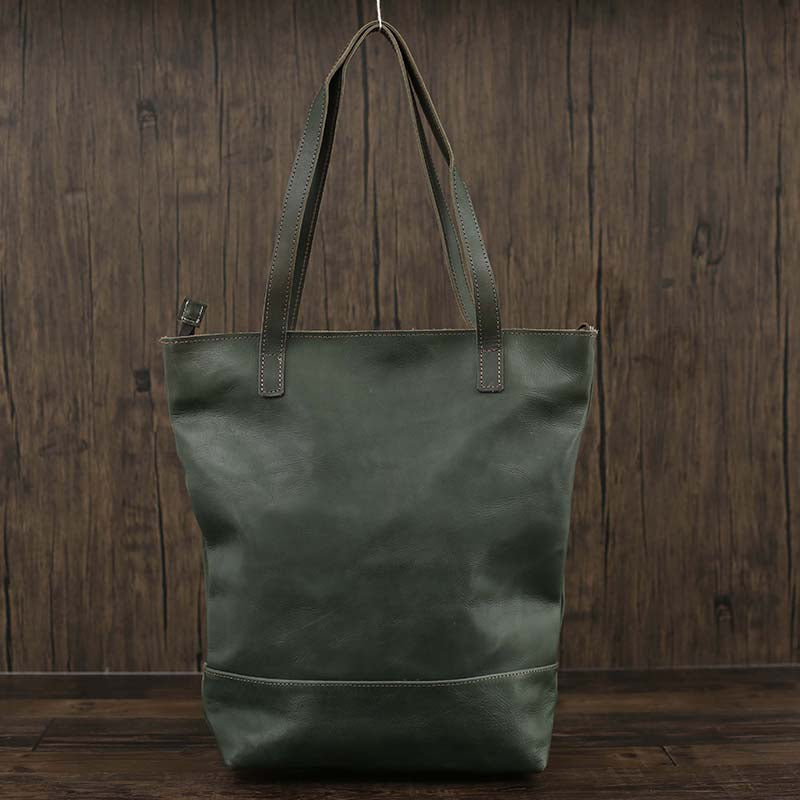 Flash Sale Full Grain Leather Tote Bag Large Leather Shoulder Bag Vintage Leather Handbag Work Tote Bag RockCow Leather Studio