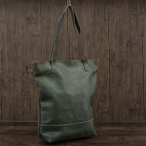 Flash Sale Full Grain Leather Tote Bag Large Leather Shoulder Bag Vintage Leather Handbag Work Tote Bag RockCow Leather Studio