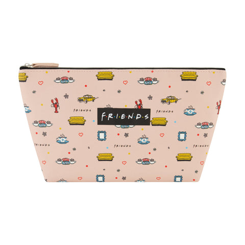 Friends All-Over Print Beige Cosmetic Bag Ful Luggage
