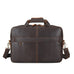 Full Grain Leather Attache Leather Messenger Bag Classic Leather Business Briefcase Vintage 15.6" Laptop Bag For Mens RockCow Leather Studio