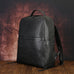 Full Grain Leather Backpack Black Men's Leather Backpack Handmade Travel Backpack RockCow Leather Studio