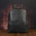 Full Grain Leather Backpack Black Men's Leather Backpack Handmade Travel Backpack RockCow Leather Studio
