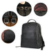 Full Grain Leather Backpack Black Men's Leather Backpack Handmade Travel Backpack RockCow Leather Studio