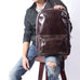 Full Grain Leather Backpack Casual Shoulder Travel Bag For Men Laptop Backpack RockCow Leather Studio