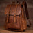 Full Grain Leather Backpack For Mens Handmade Leather Laptop Backpack Leather Travel Rucksack MS158 RockCow Leather Studio
