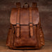 Full Grain Leather Backpack For Mens Handmade Leather Laptop Backpack Leather Travel Rucksack MS158 RockCow Leather Studio