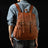 Full Grain Leather Backpack For Mens Handmade Leather Laptop Backpack Leather Travel Rucksack MS158 RockCow Leather Studio