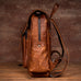 Full Grain Leather Backpack For Mens Handmade Leather Laptop Backpack Leather Travel Rucksack MS158 RockCow Leather Studio