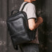 Full Grain Leather Backpack For Men, Leather Travel Backpack Stylish Laptop Backpack RockCow Leather Studio