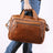 Full Grain Leather Briefcase, 15 Inches Laptop Bag,  Leather Messenger Bag, Natural Leather Shoulder Bag RockCow Leather Studio