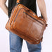 Full Grain Leather Briefcase, 15 Inches Laptop Bag,  Leather Messenger Bag, Natural Leather Shoulder Bag RockCow Leather Studio