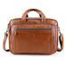 Full Grain Leather Briefcase, 15 Inches Laptop Bag,  Leather Messenger Bag, Natural Leather Shoulder Bag RockCow Leather Studio