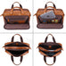 Full Grain Leather Briefcase, 15 Inches Laptop Bag,  Leather Messenger Bag, Natural Leather Shoulder Bag RockCow Leather Studio