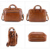 Full Grain Leather Briefcase, 15 Inches Laptop Bag,  Leather Messenger Bag, Natural Leather Shoulder Bag RockCow Leather Studio