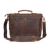 Full Grain Leather Briefcase Men's Leather Messenger Bag Handmade Laptop Bag Crossbody Shoulder Bag Top Handle Business Bag RockCow Leather Studio