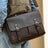Full Grain Leather Briefcase Men's Leather Messenger Bag Handmade Laptop Bag Crossbody Shoulder Bag Top Handle Business Bag RockCow Leather Studio