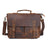 Full Grain Leather Briefcase Men's Leather Messenger Bag Handmade Laptop Bag Crossbody Shoulder Bag Top Handle Business Bag RockCow Leather Studio