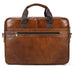Full Grain Leather Briefcase Men's Messenger Bag Vintage 15" Leather Laptop Computer Bag Gift for Him RockCow Leather Studio